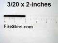 A very small FireSteel that people put in small survival kits