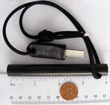 The FireSteel.com Bunker Junior FireSteel is a full 4-inches long