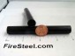 The Bunker Jr FireSteel diameter compared to a US penny.